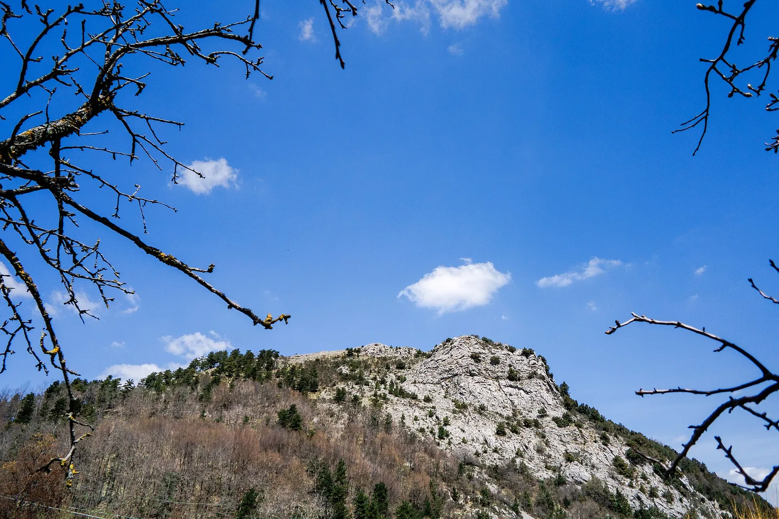 Paesaggio montano intorno a Castelsaraceno in Basilicata