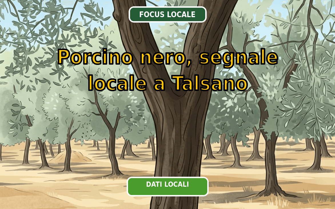 Porcino nero, segnale locale a Talsano